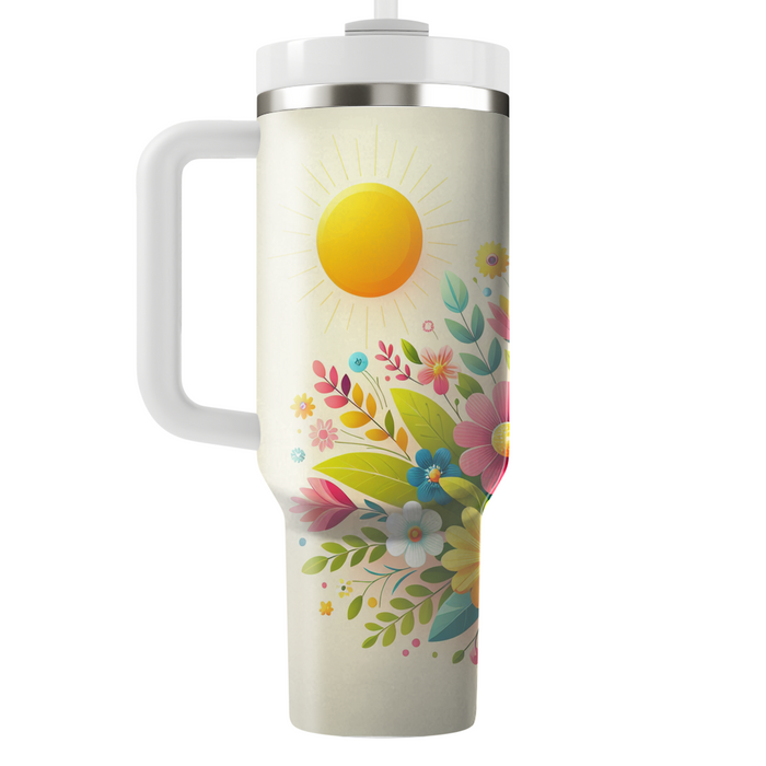 Spring Sunshine Bliss  Personalized Tumblers