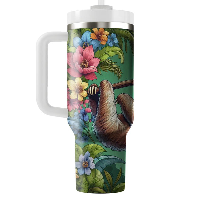 Whimsical Sloth Chill  Travel Tumblers