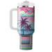 Vibrant Vaporwave  Personalized Tumblers