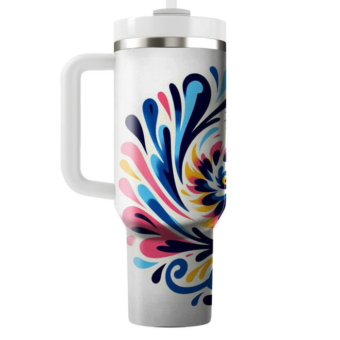 Vibrant Tie-dye Patterns  Insulated Tumblers