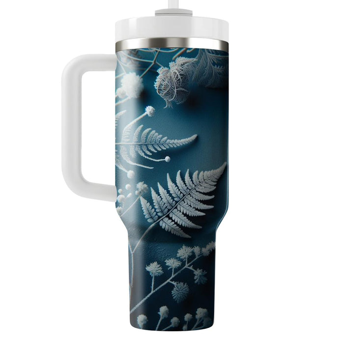 Winter Frosted Ferns  Insulated Tumblers