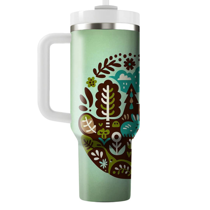 Whimsical Forest  Tumbler Cups