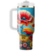 Sunny Poppy Garden  Tumbler Cups