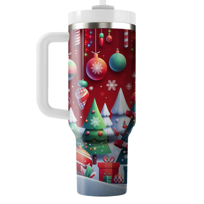 Winter Festive Whimsy  Custom Tumblers