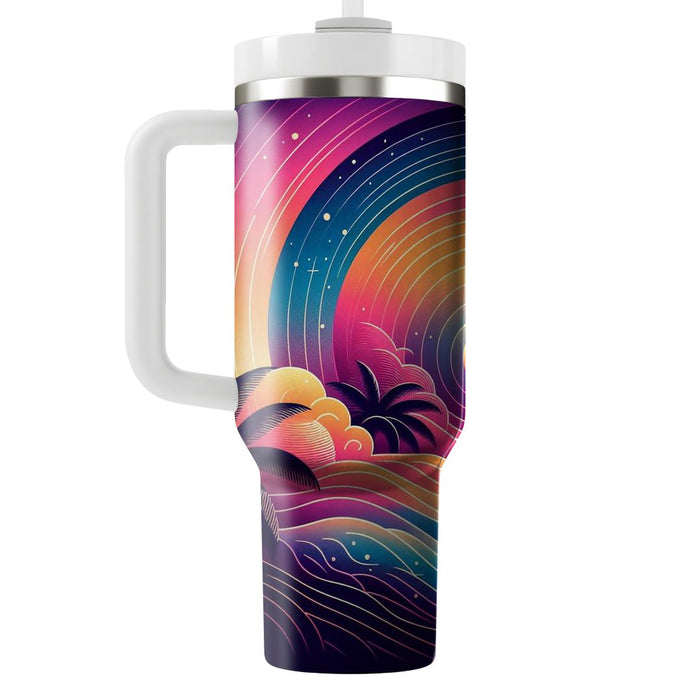 Vibrant Sunset  Tumbler Cups