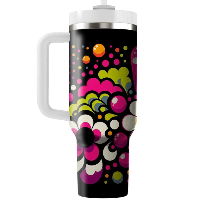 Funky Retro Polka Dots  Tumbler Cups