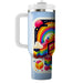 Vivid Rainbow Blocks  Custom Tumblers