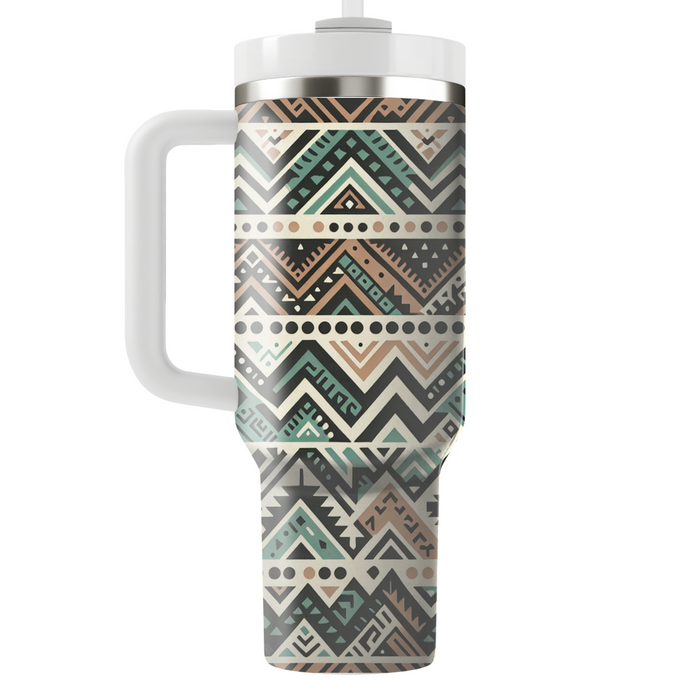 Tribal Chevron Rhythm Custom Tumblers