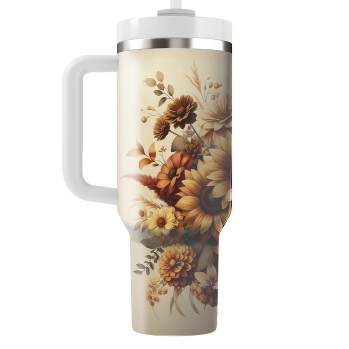 Bountiful Floral Harvest  Custom Tumblers