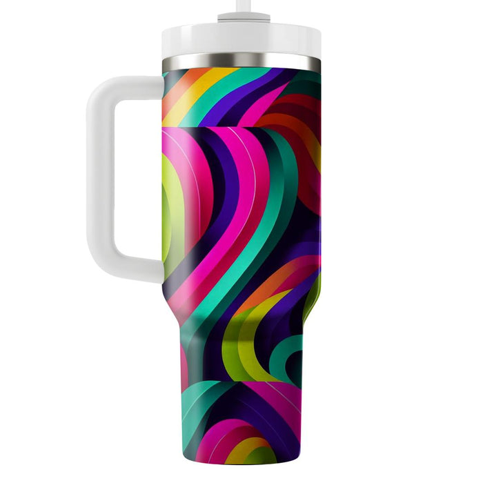 Vibrant Patterned Stripes Insulated Tumblers