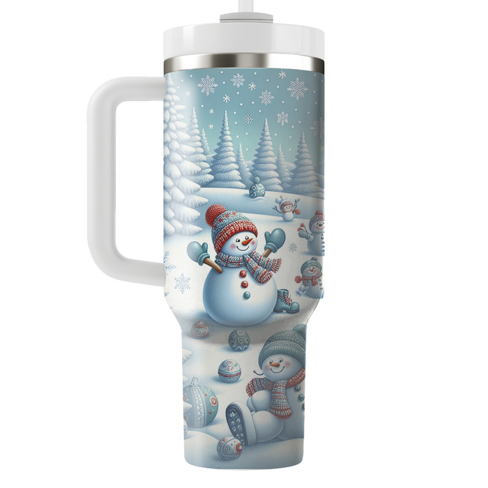 Winter Snowman Delight  Custom Tumblers