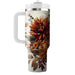 Autumn Floral Cascade  Tumbler Cups