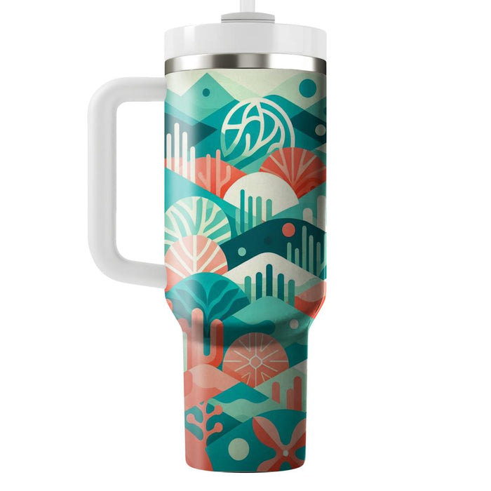 Geometric Coral Reef  Custom Tumblers