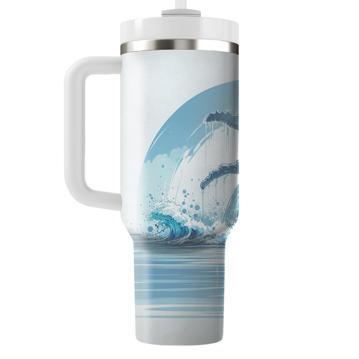 Gentle Whale Splash  Tumbler Cups