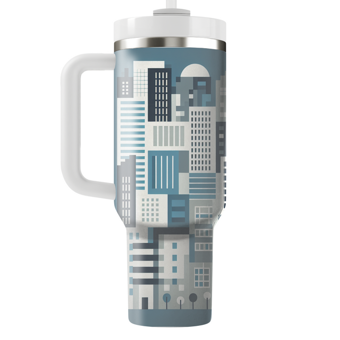 Geometric Cityscape  Decorative Tumblers