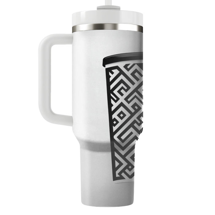 Sleek Zigzag Pattern  Insulated Tumblers