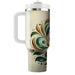 Whimsical Leaf Motif  Insulated Tumblers