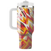 Abstract Chevron Burst  Decorative Tumblers