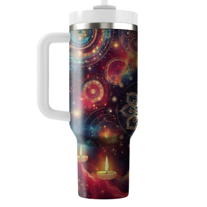 Galactic Diwali - Cosmic Festival Of Lights  Custom Tumblers