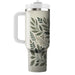 Stylized Leafy Branch  Travel Tumblers