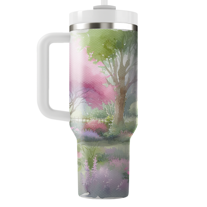 Spring Pastel Garden  Travel Tumblers