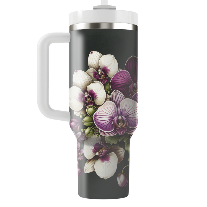 Sophisticated Orchid Elegance  Custom Tumblers