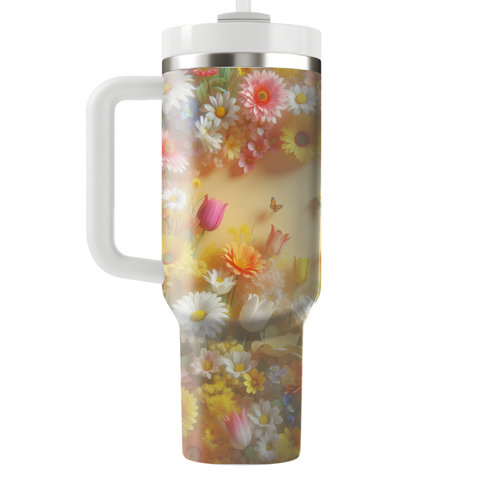 Spring Floral Fiesta  Custom Tumblers