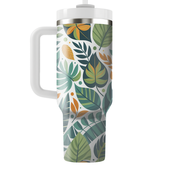 Whimsical Jungle Leaves  Unique Tumblers