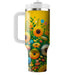 Sunny Flower Fields  Unique Tumblers