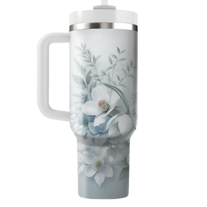 Winter Floral Wonderland  Custom Tumblers