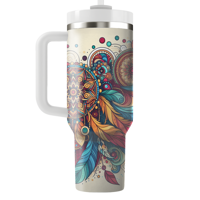 Vibrant Bohemian Dream  Personalized Tumblers