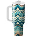 Bold Chevron Wave  Tumblers With Lids