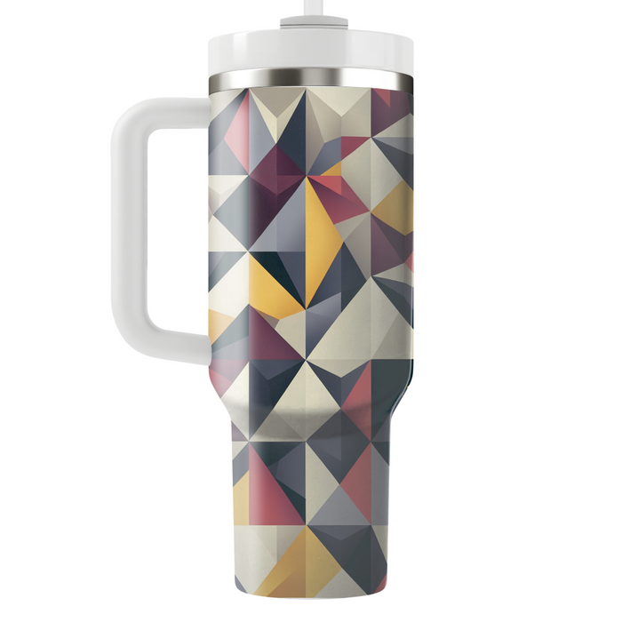 Asymmetrical Triangle Collage  Insulated Tumblers