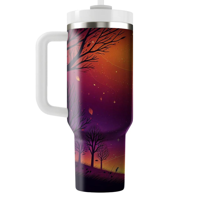 Autumn Twilight Elegance  Decorative Tumblers