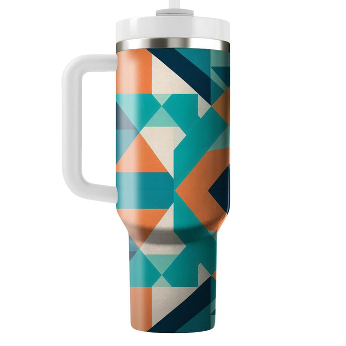 Symmetrical Triangle Harmony  Personalized Tumblers