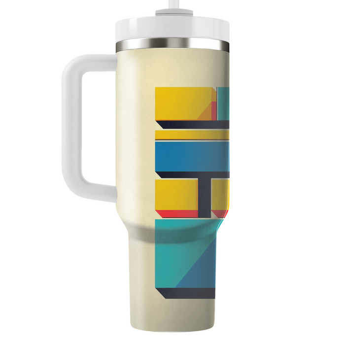 Bold Color Block  Tumbler Cups