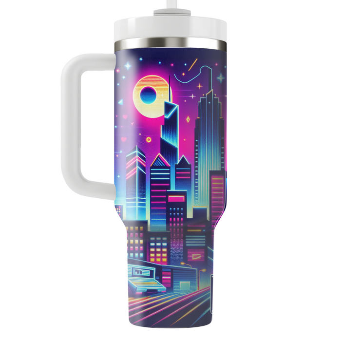 Radical 80s Neon Streets Insulated Tumblers