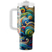 Vivid Swirl Pattern  Tumblers With Lids