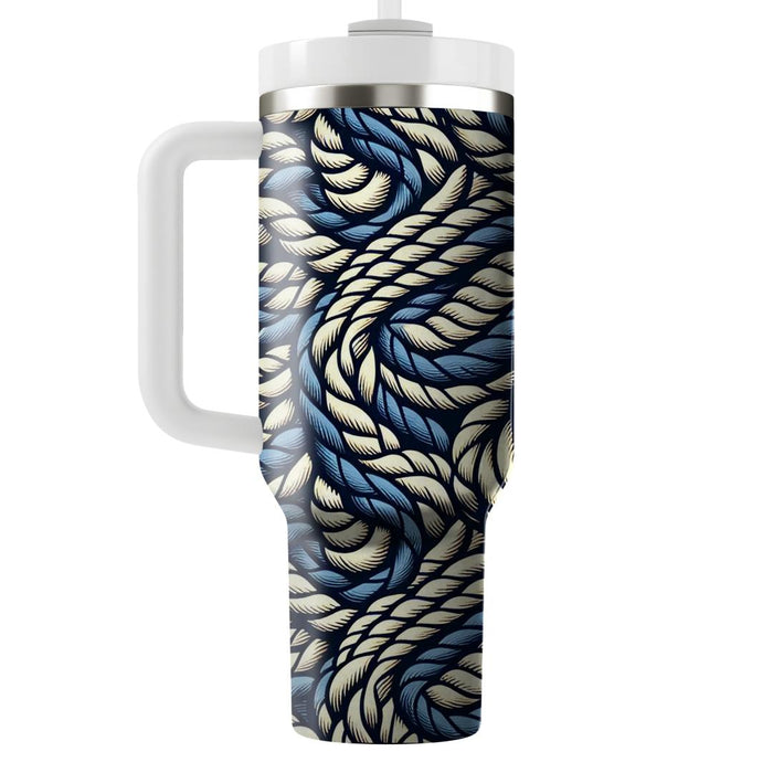 Twisted Rope Pattern  Tumblers With Lids