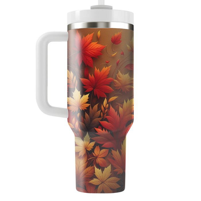 Autumn Leaf Crunch  Personalized Tumblers