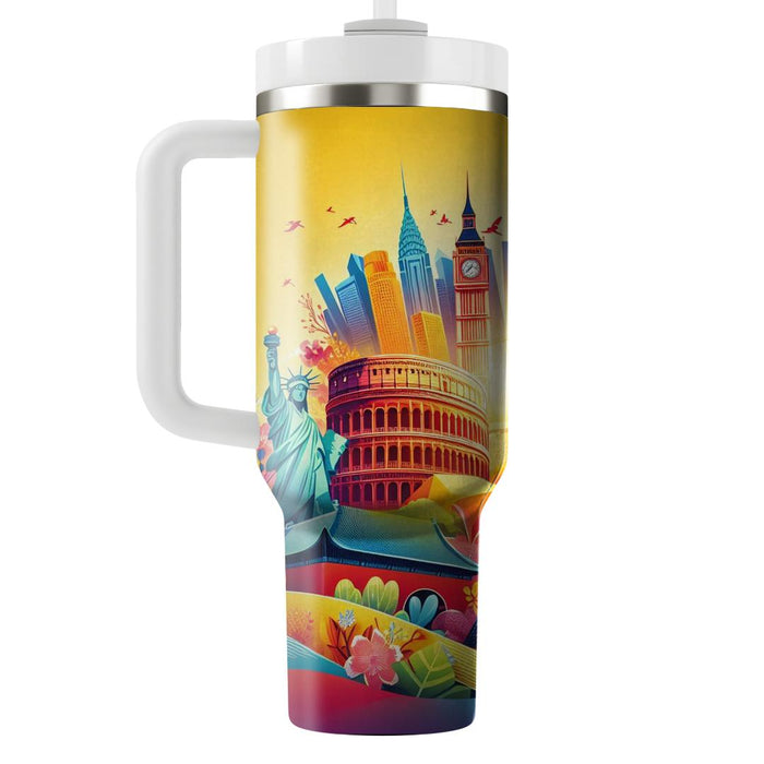 Vibrant Voyage - Travel Day  Decorative Tumblers