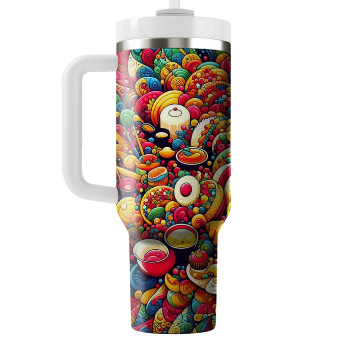 Fractal Feasts - A Gastronomy Festival  Personalized Tumblers