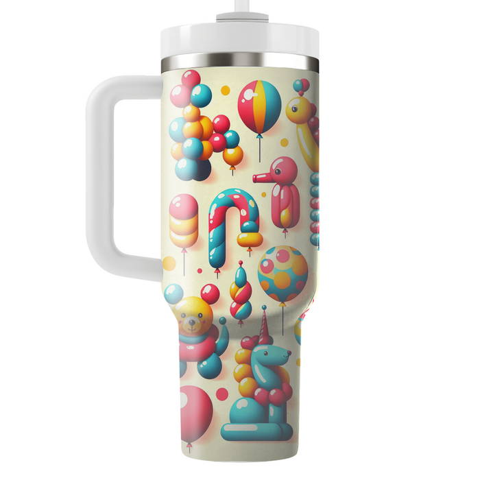 Whimsical Balloon Animals Travel Tumblers