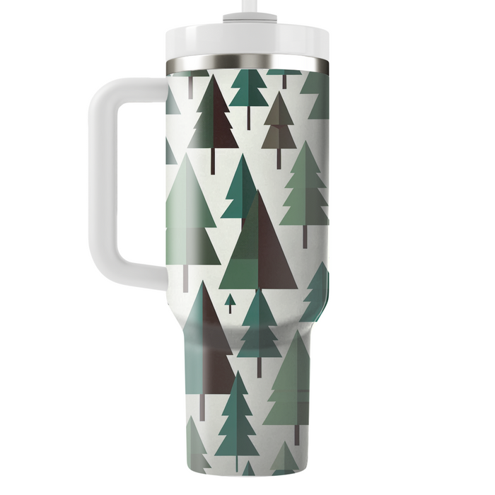 Geometric Forest Pattern  Decorative Tumblers