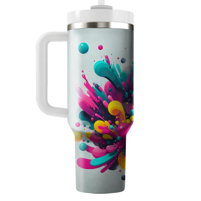 Artistic Color Splash  Personalized Tumblers