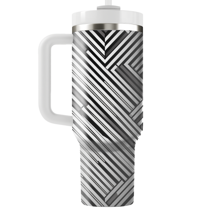 Minimalist Stripe Delight  Insulated Tumblers