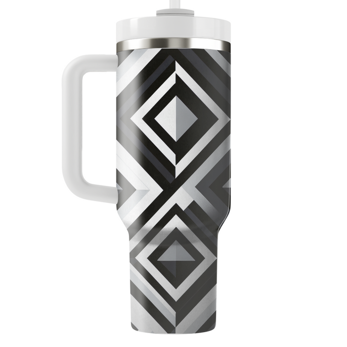 Geometric Diamond Pattern  Decorative Tumblers