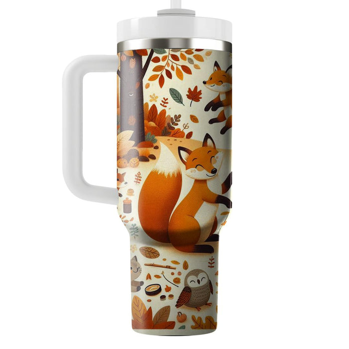 Autumn Woodland Critters  Decorative Tumblers