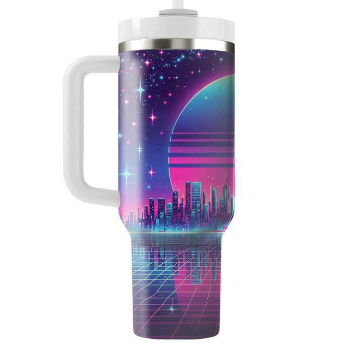 Neon Horizon  Personalized Tumblers