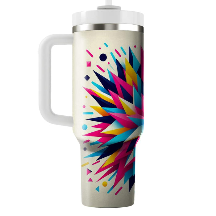 Abstract Triangle Burst  Personalized Tumblers